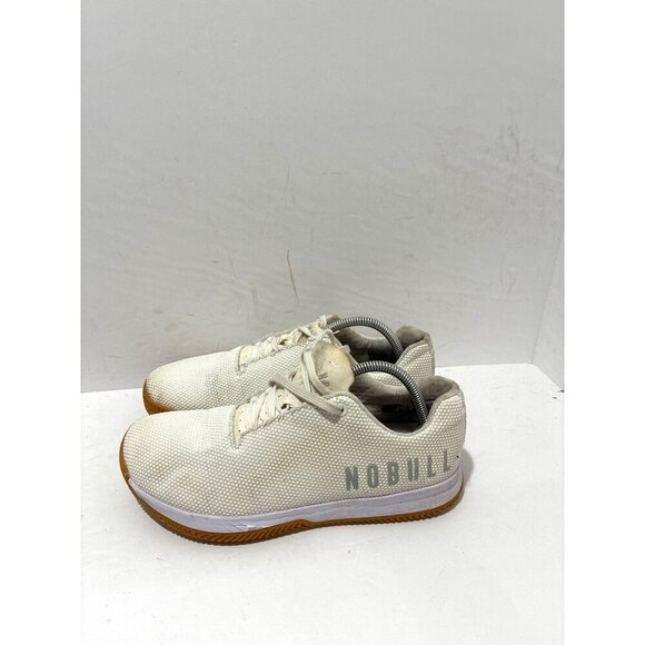 Nobull trainers Mens Sneakers color 'white size 10.5 low top lace up - Picture 1 of 8